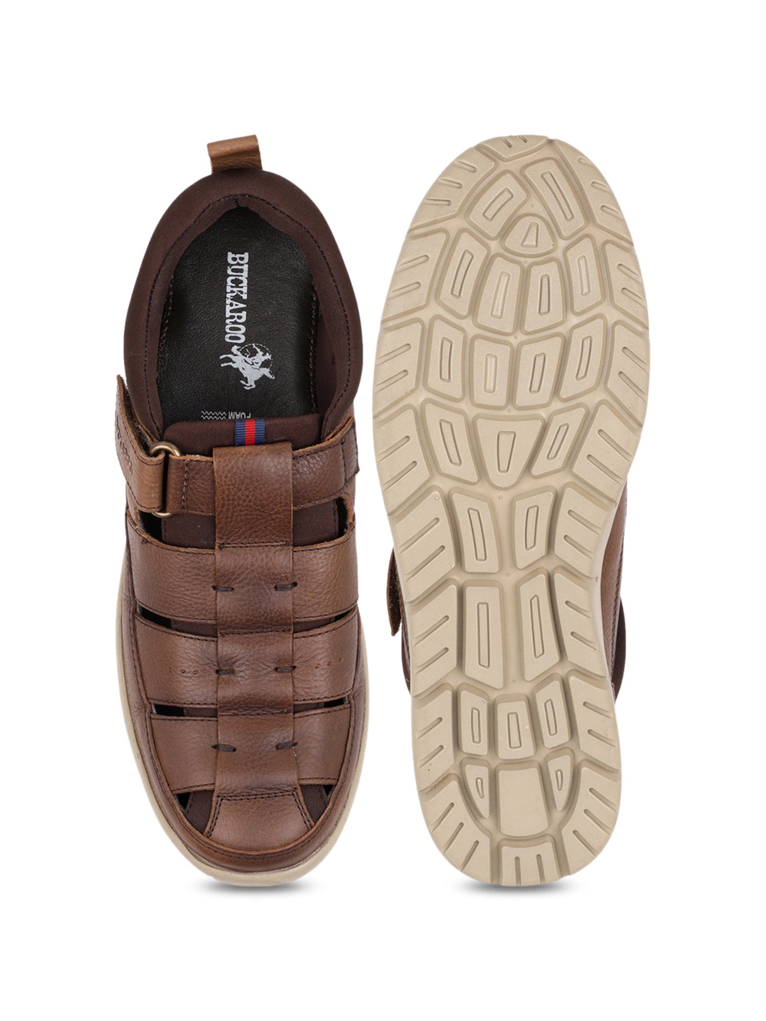 Buckaroo Men's WALKTON Tan Fisherman Sandals