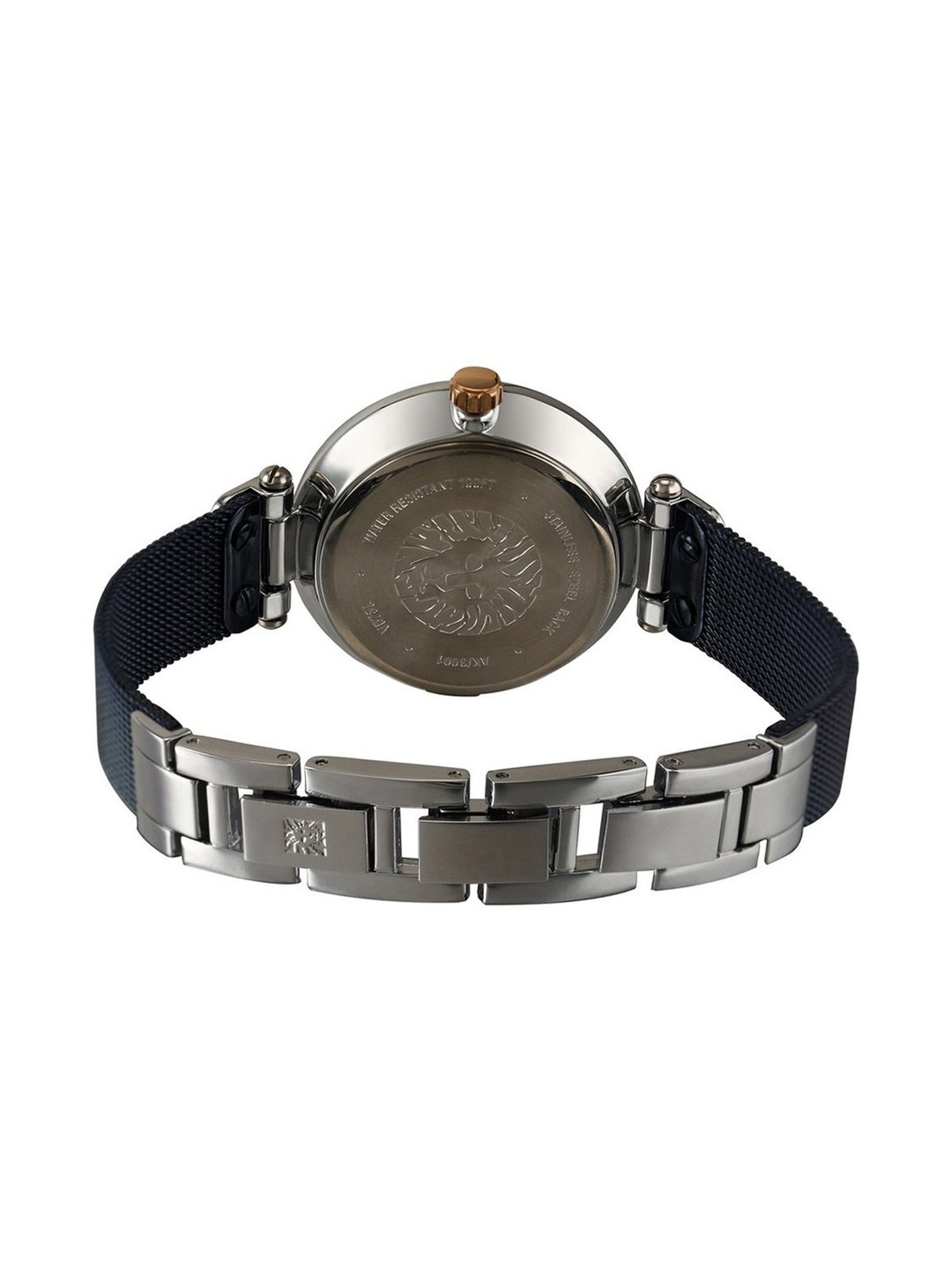 Anne Klein NDAK3001BLRT Crystals Analog Watch for Women