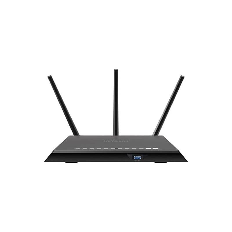 Nighthawk Smart Wi-Fi Router (R7000) - AC1900 Wireless Speed (Up to 1900 Mbps) | Up to 1800 Sq Ft Coverage & 30 Devices | 4 x 1G Ethernet and 2 USB ports | Armor Security
