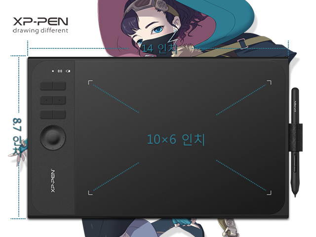 XP-Pen Star06 Wireless 2.4G Graphics Drawing Tablet Digital tablet Painting Board with 6 Hot Keys