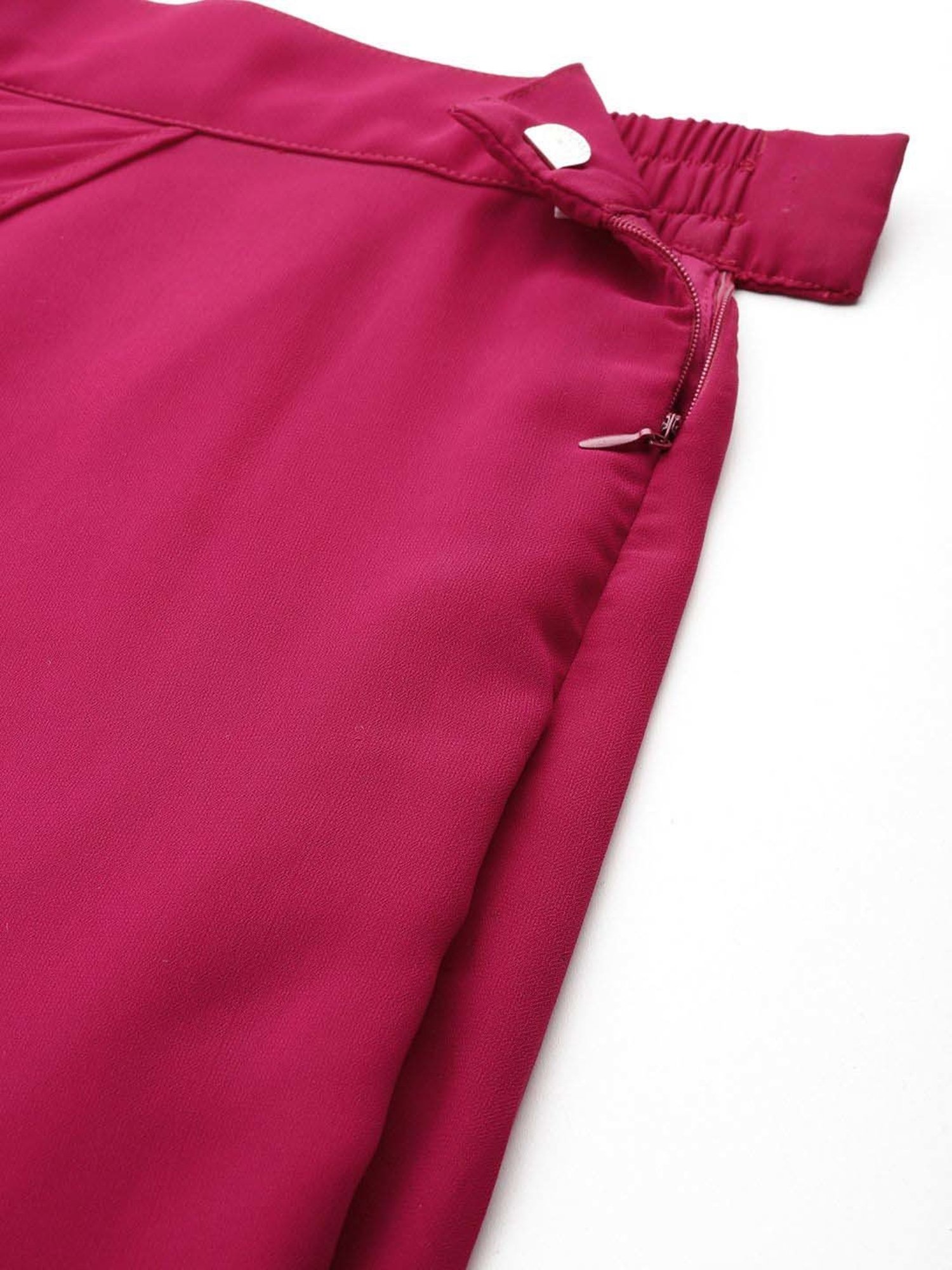 Libas Pink Plain Lehenga Choli Set