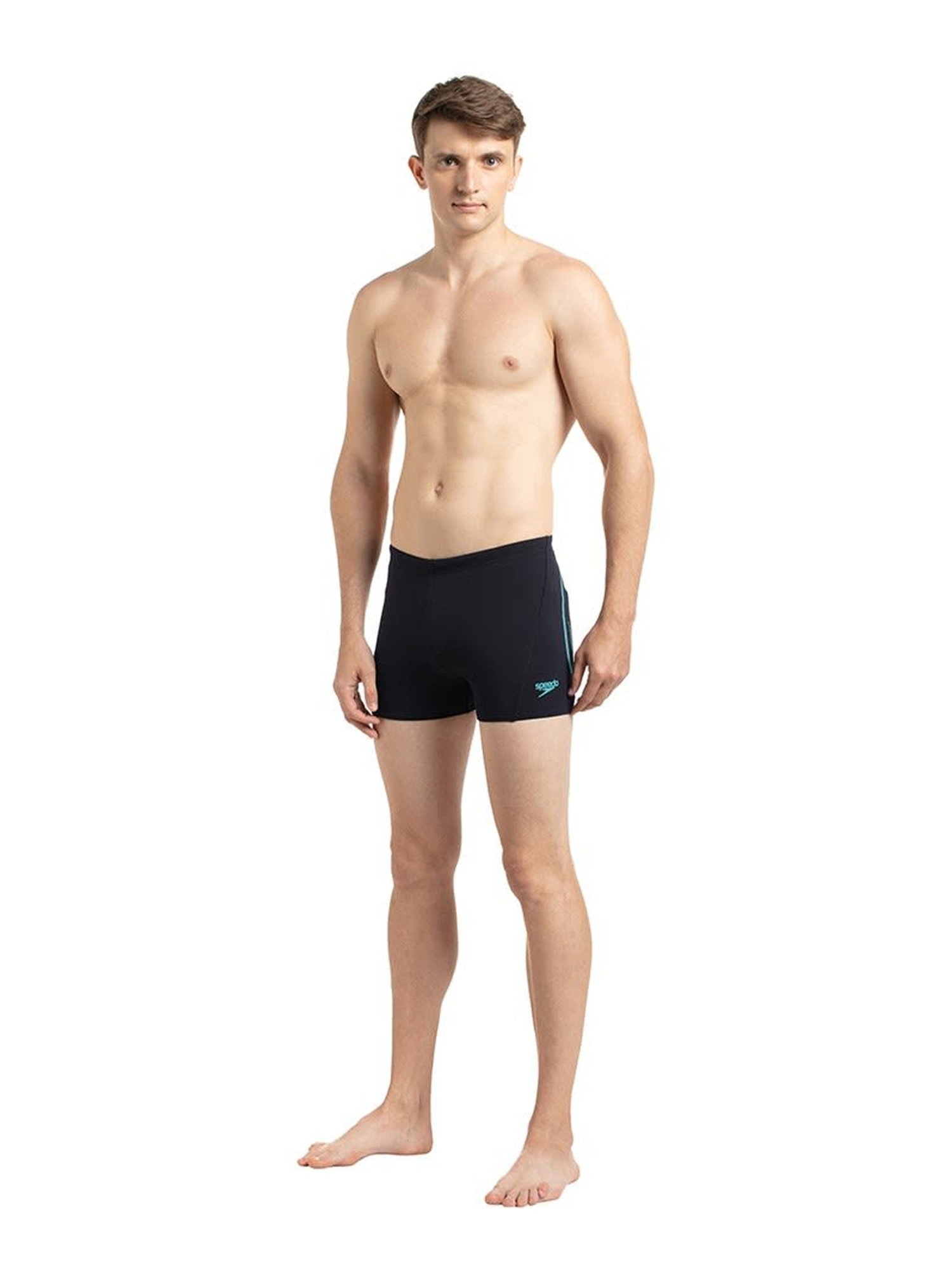 Speedo Navy AM ESS Splice Aqua Shorts