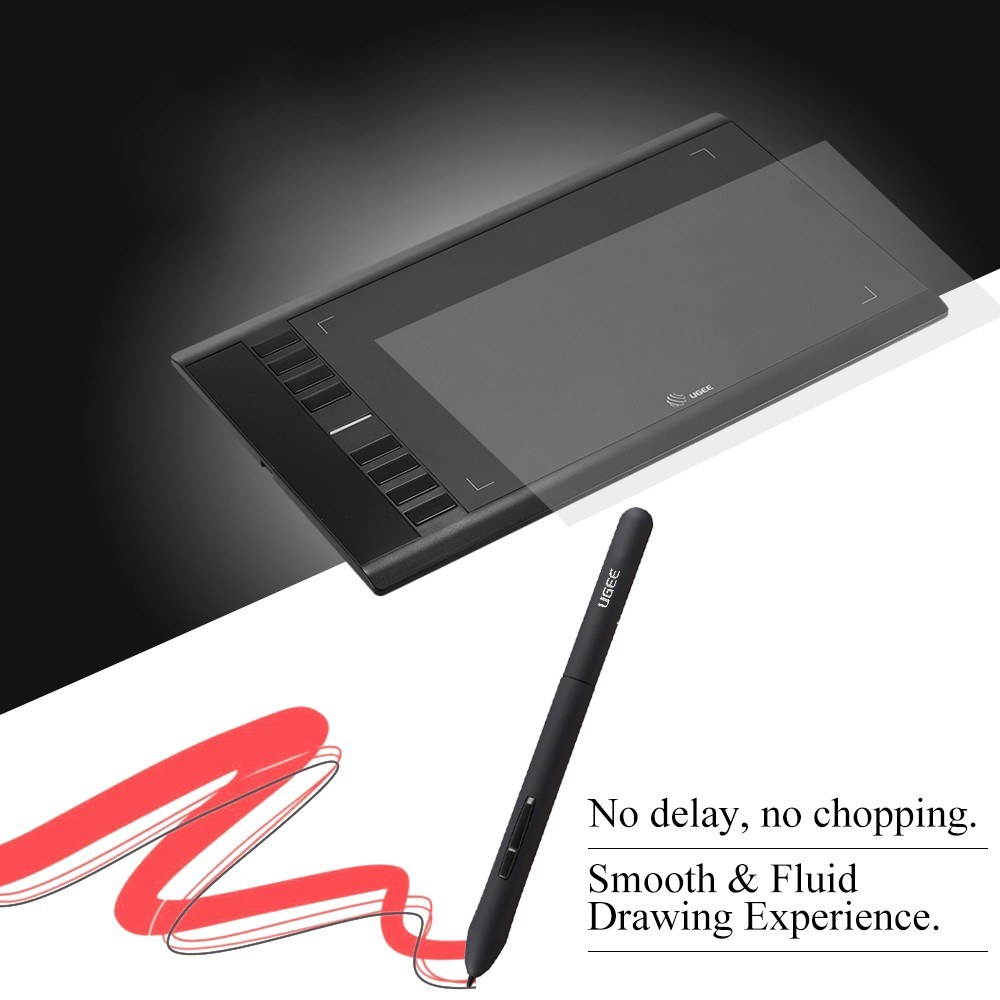 UGEE PN01 Battery-Free Passive Pen Stylus with Case Only for M708 Drawing Tablet