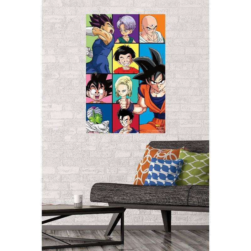 22.375" x 34" Dragon Ball Z - Grid Unframed Wall Poster Print - Trends International