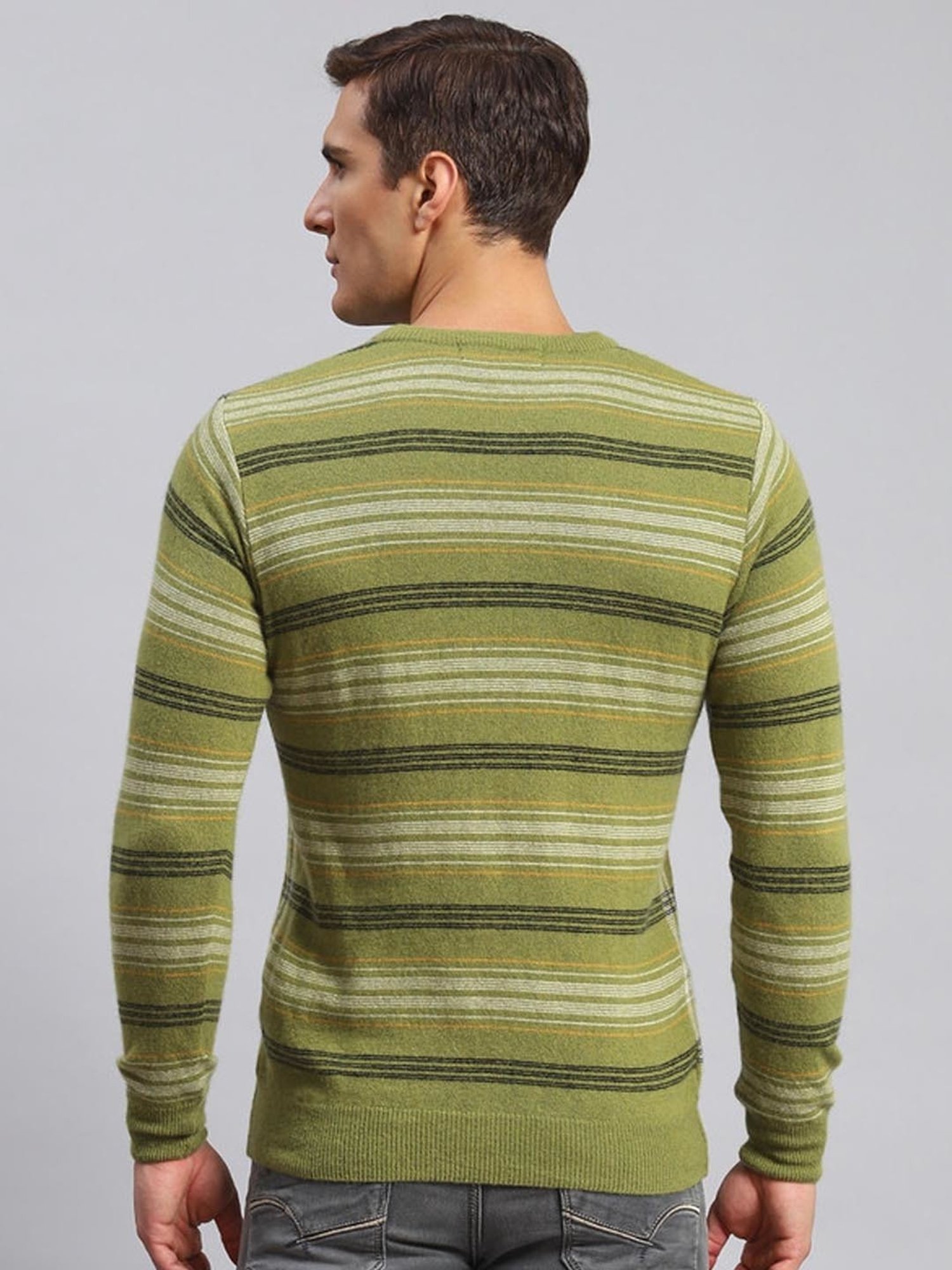 Monte Carlo Green Regular Fit Checks Pullover