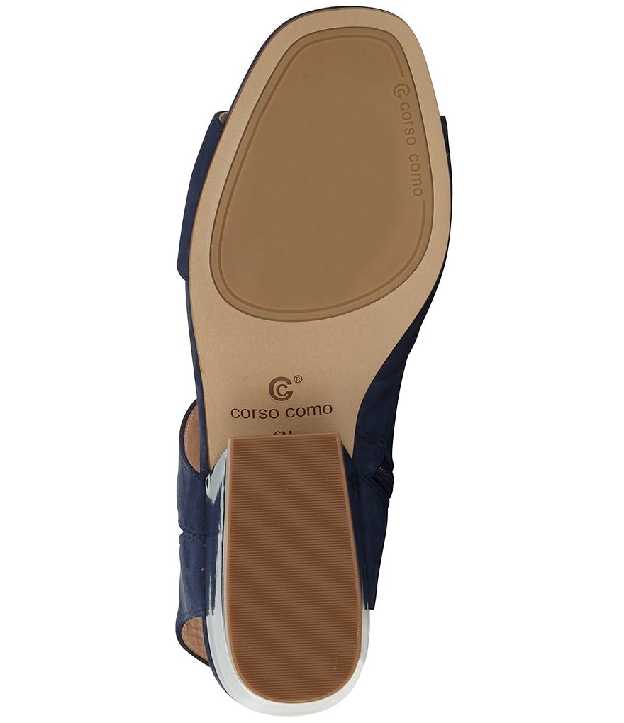 CC Corso Como Sayge Suede Block Heel Sandals