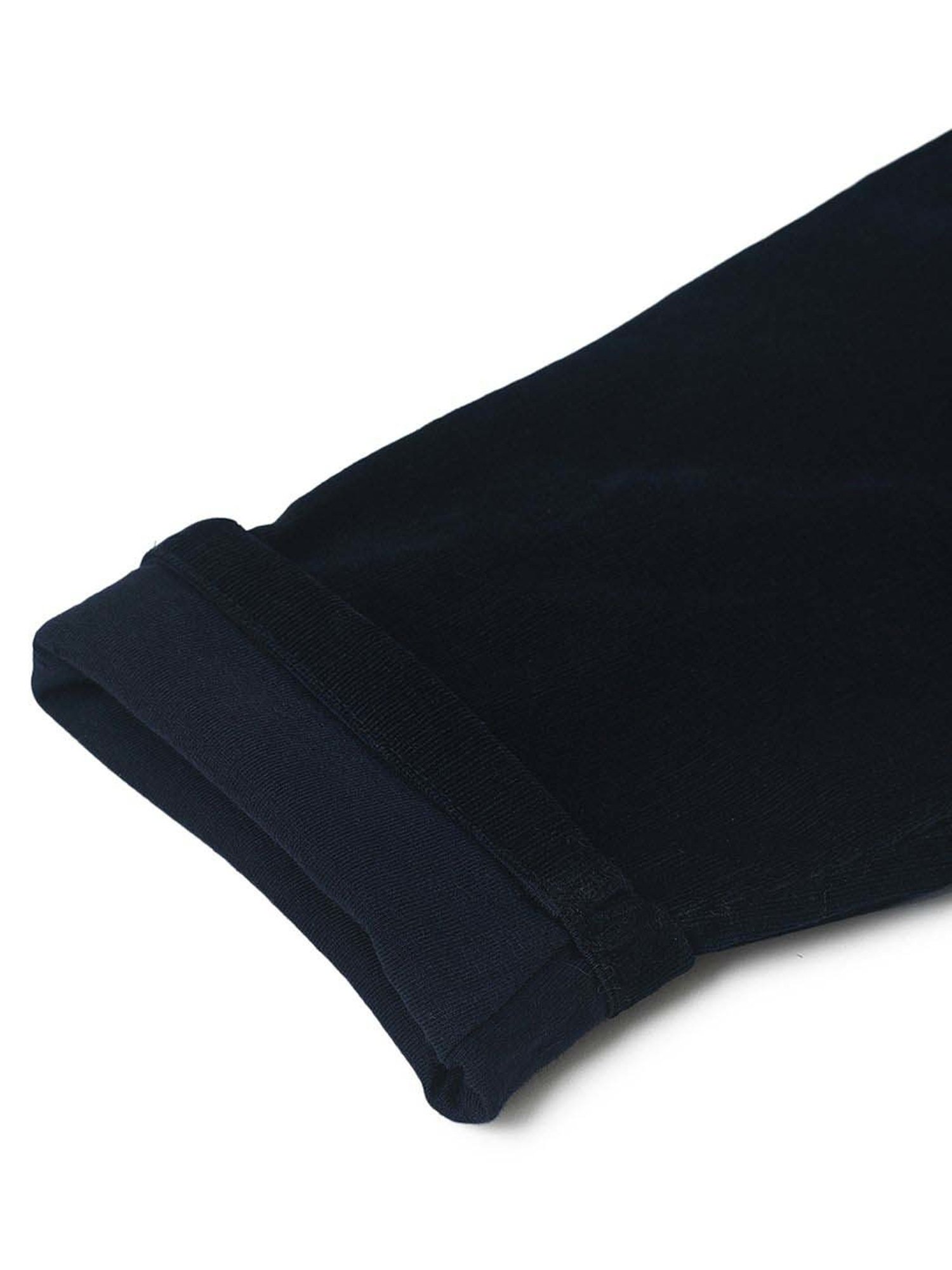 MiArcus Boys Navy Cotton Regular Fit Trousers