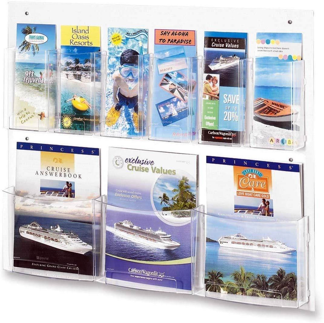 Safco Clear2c Magazine/Pamphlet Display 5666CL