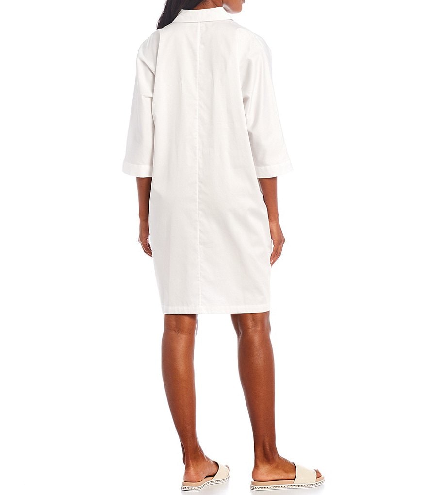 KARL LAGERFELD PARIS Emoji Oversized Button Front Shirt Dress