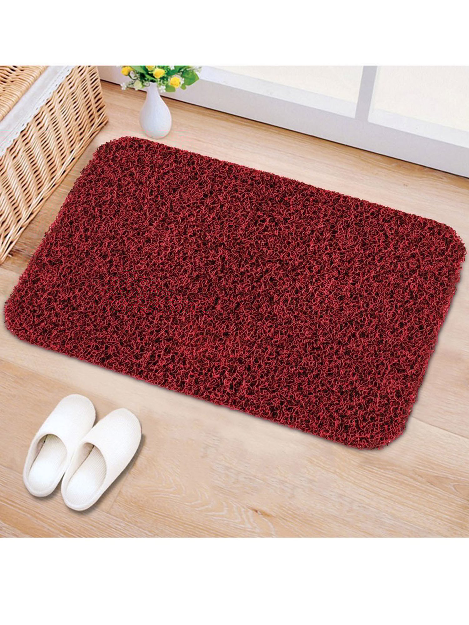 Freelance Red PVC Set of 1 Door Mats