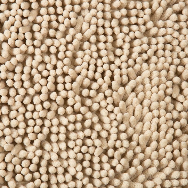 2pc Solid Memory Foam Shag Bath Mat Set Ivory - Yorkshire Home