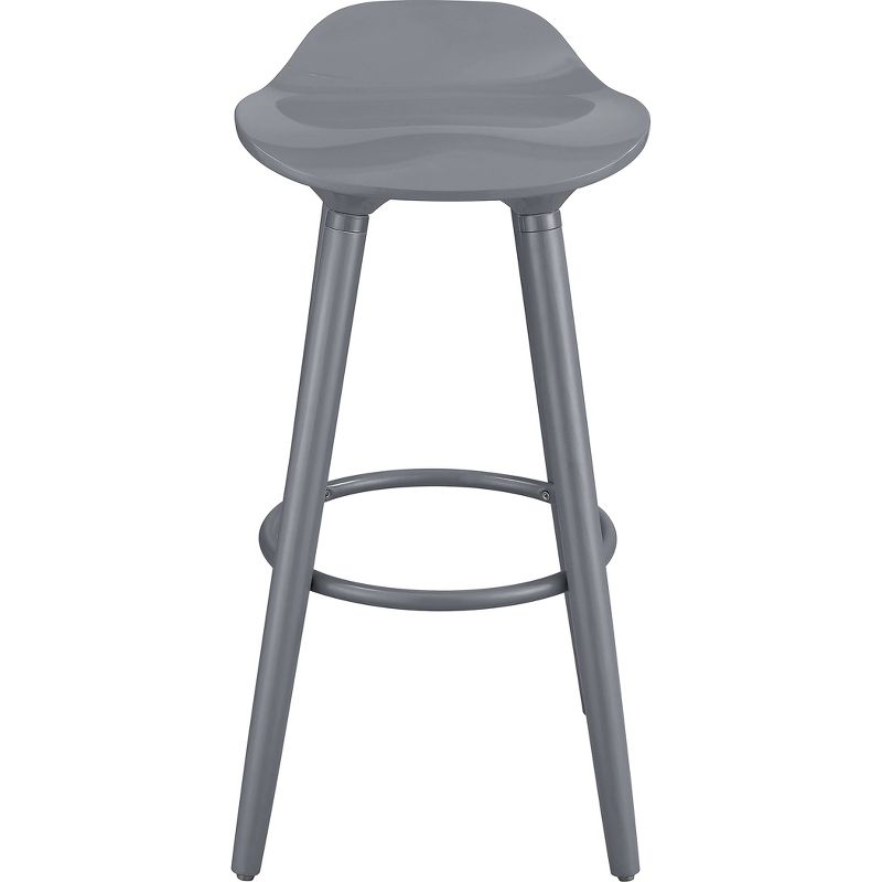 Caroline Barstool Gray - ELLE DECOR