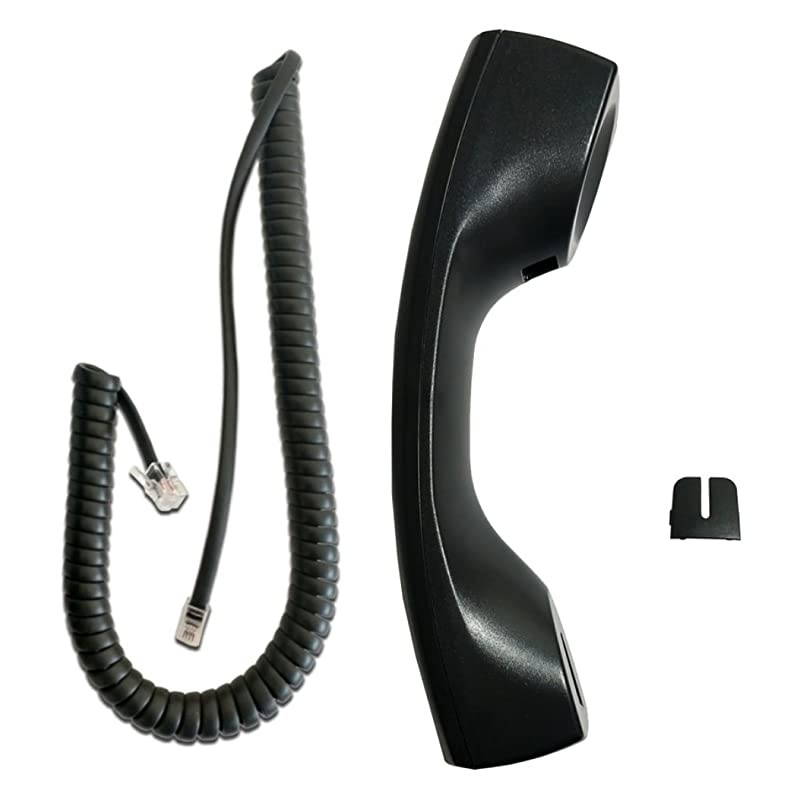 Aspire Handset Charcoal with Curly Cord Cover Port Tab with Curly Cord