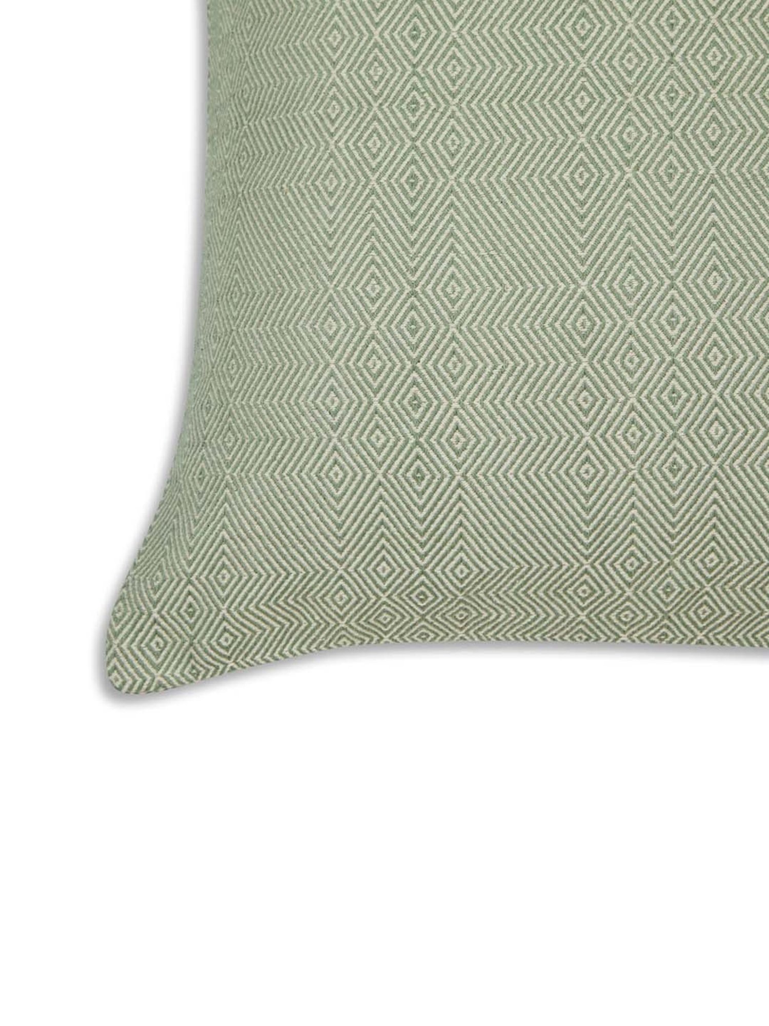 Fabindia Standalone Green Cotton Cushion Cover