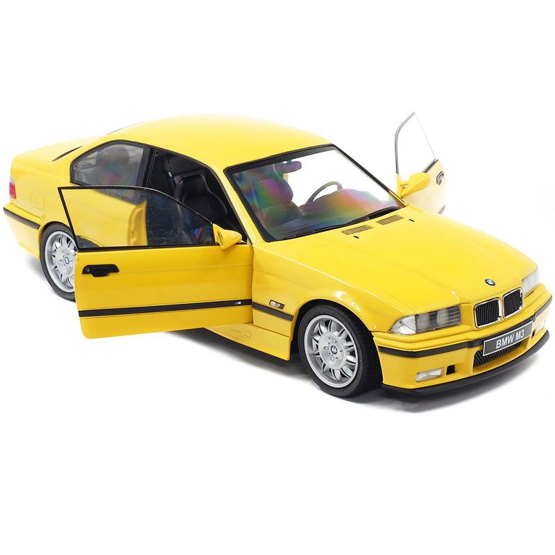 1994 BMW E30 M3 Jaune Dakar Yellow 1/18 Diecast Model Car by Solido