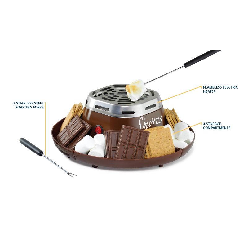 Nostalgia Electric S'mores Maker - Java Brown SMM200