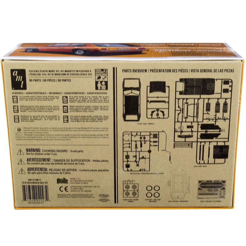 Skill 2 Model Kit 1978 Volkswagen Golf GTI 1/24 Scale Model by AMT