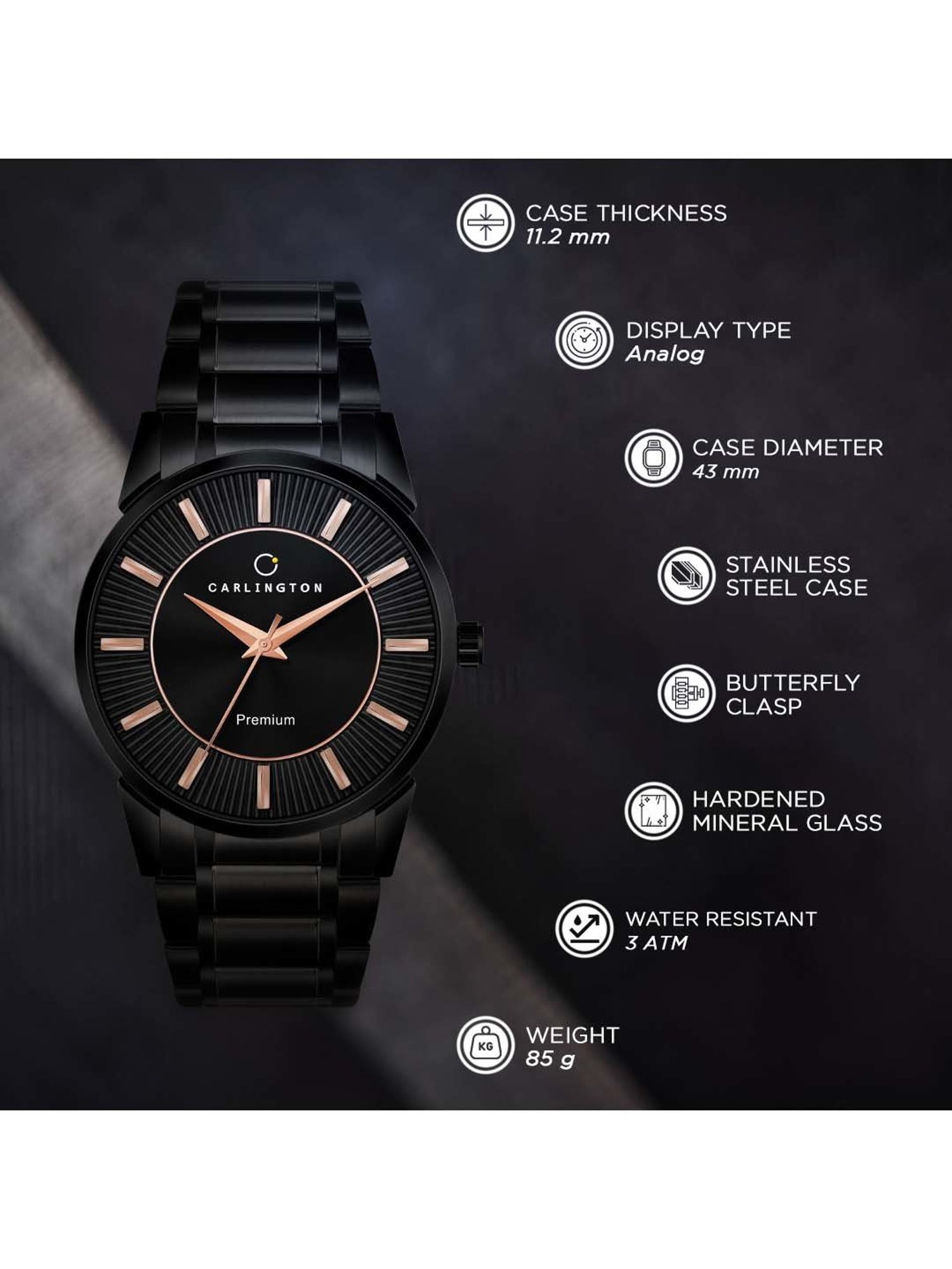 CARLINGTON CT 6020 Analog Watch for Men