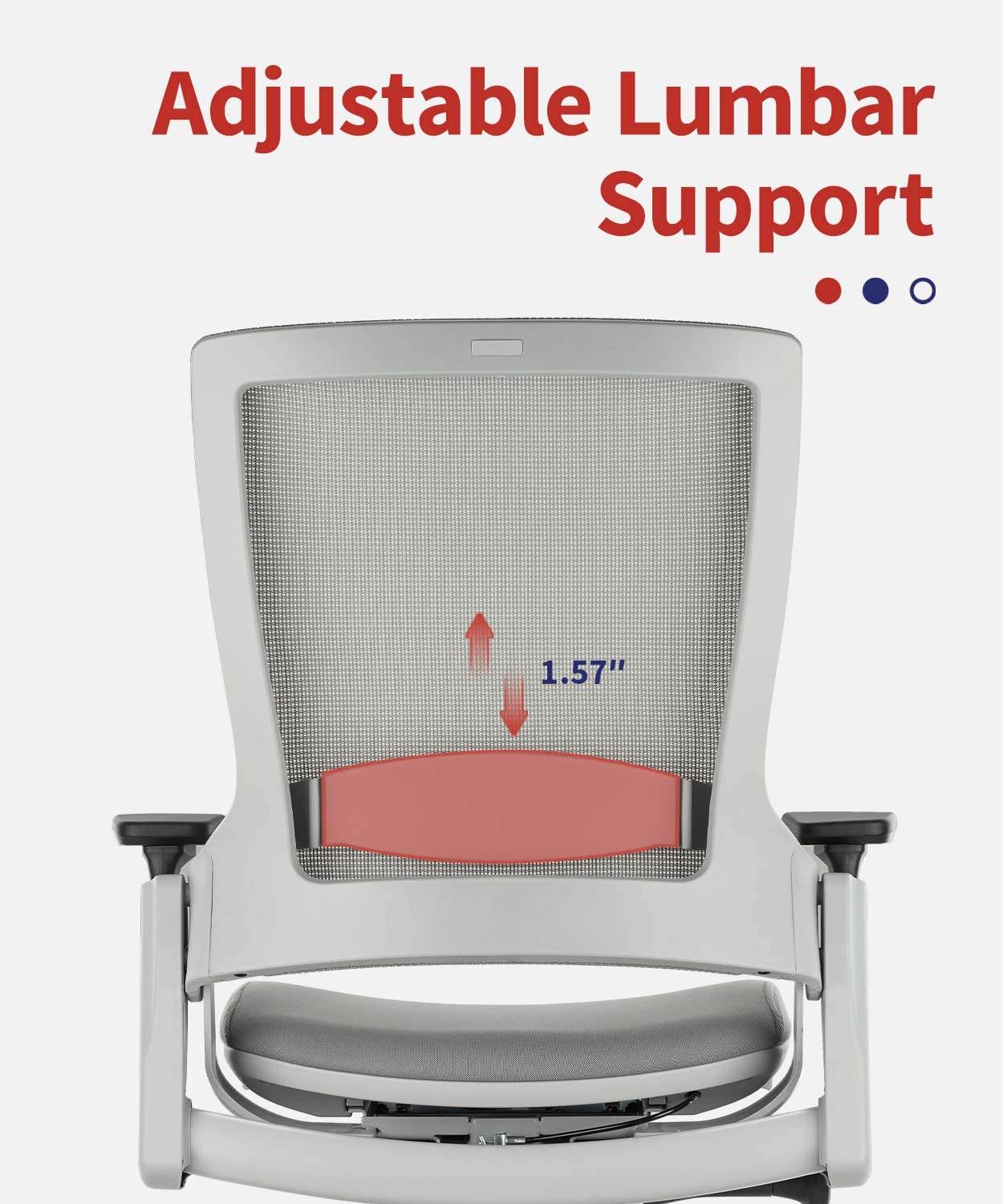 COLAMY Ergonomic High Swivel Executive Chair with Adjustable Height 3D Arm Rest Lumbar Support and Mesh Back for Home Office Black