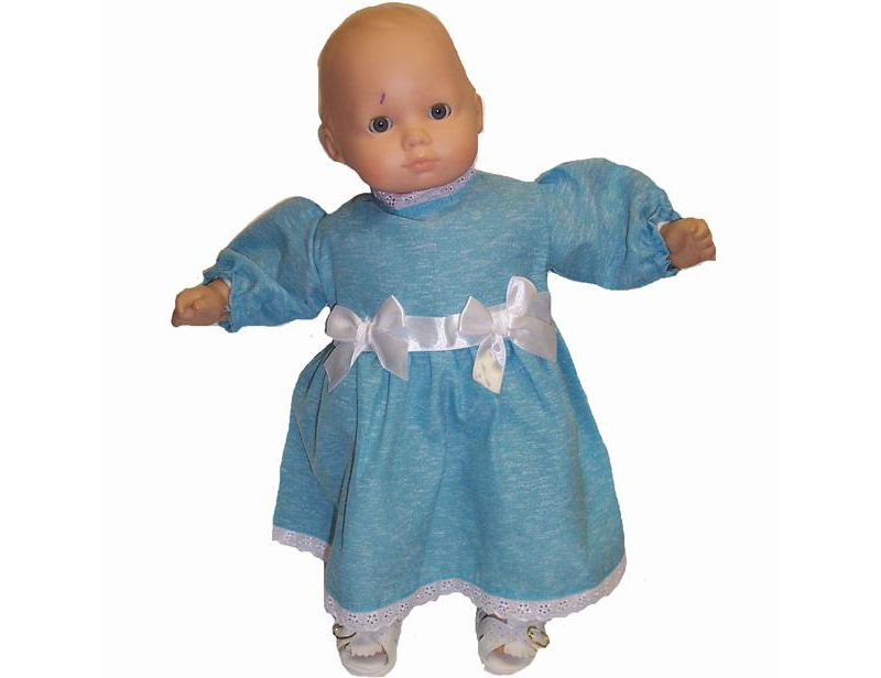 The Queen's Treasures Little House on the Prairie Green Calico Dress, Bonnet & Apron for 18" American Girl Dolls