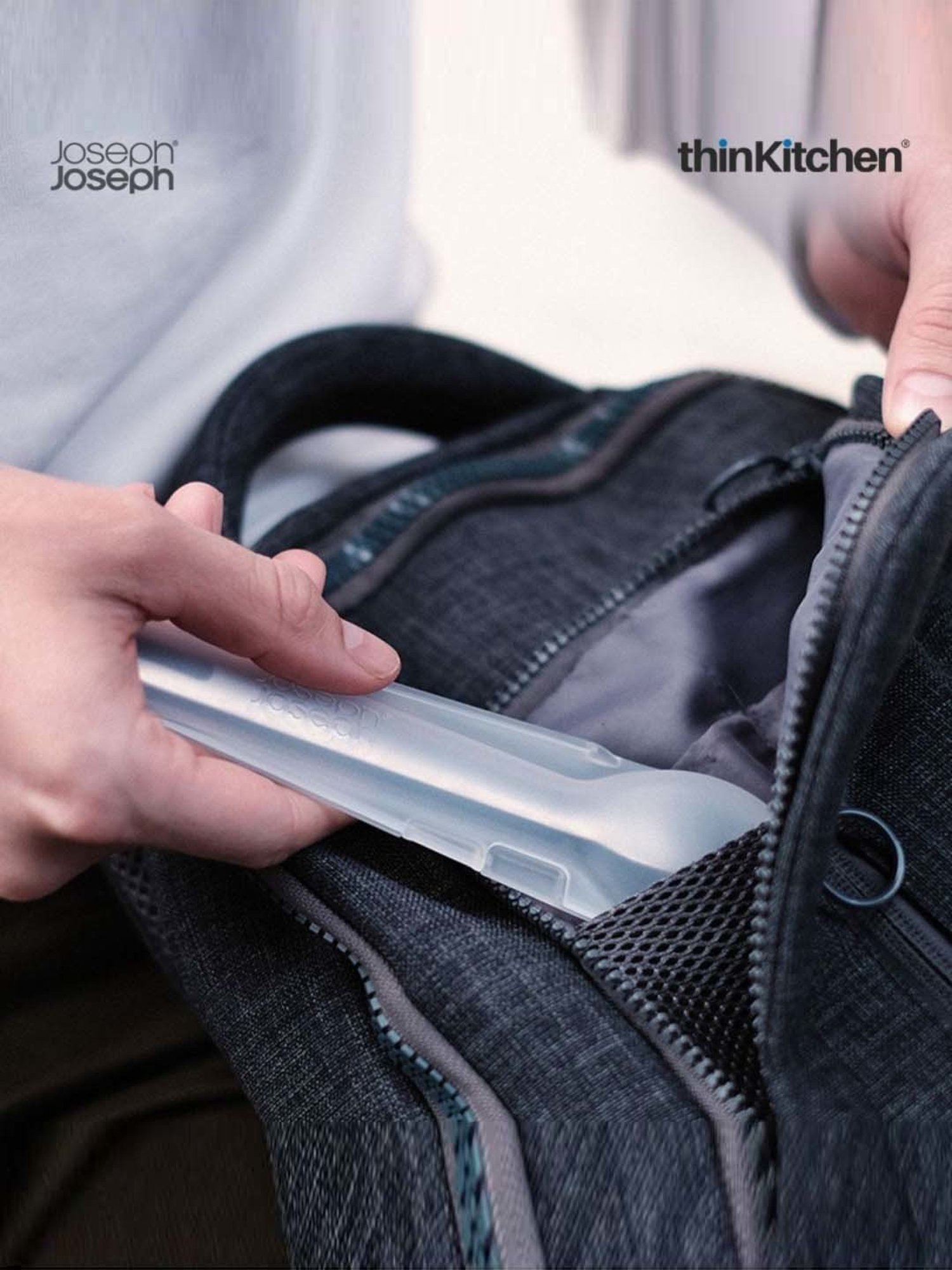 Joseph Joseph Silver Stainless Steel GoEat Cutlery - Set of 3