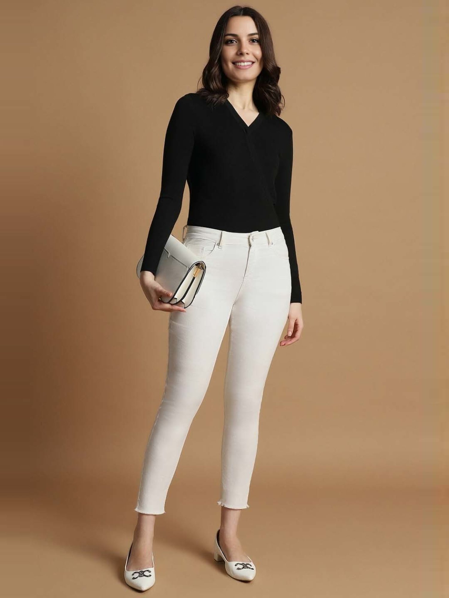 Allen Solly Black Regular Fit Top