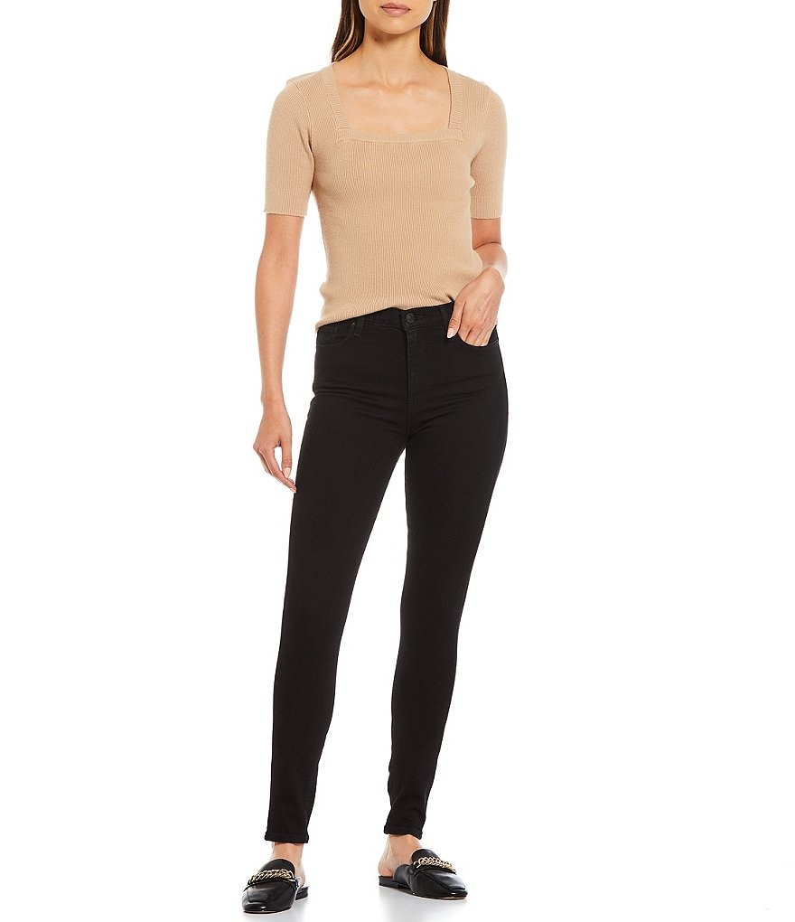 Hudson Jeans Barbara High Waisted Clean Hem Skinny Jeans