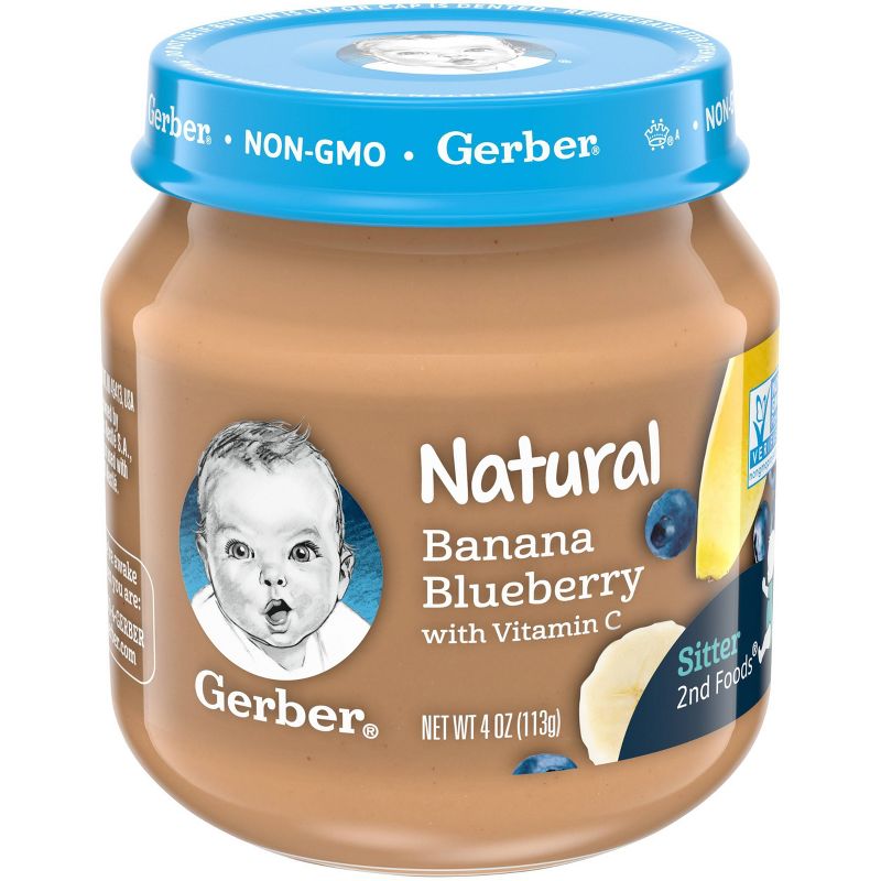 Gerber 2nd Food Natural Banana Blueberry Baby Meals - 4oz