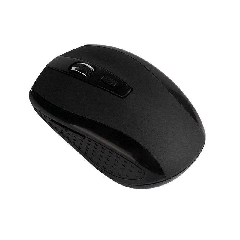 Adjustable 1600DPI 2.4G Optical Wireless Mouse Mice For Laptop PC BK