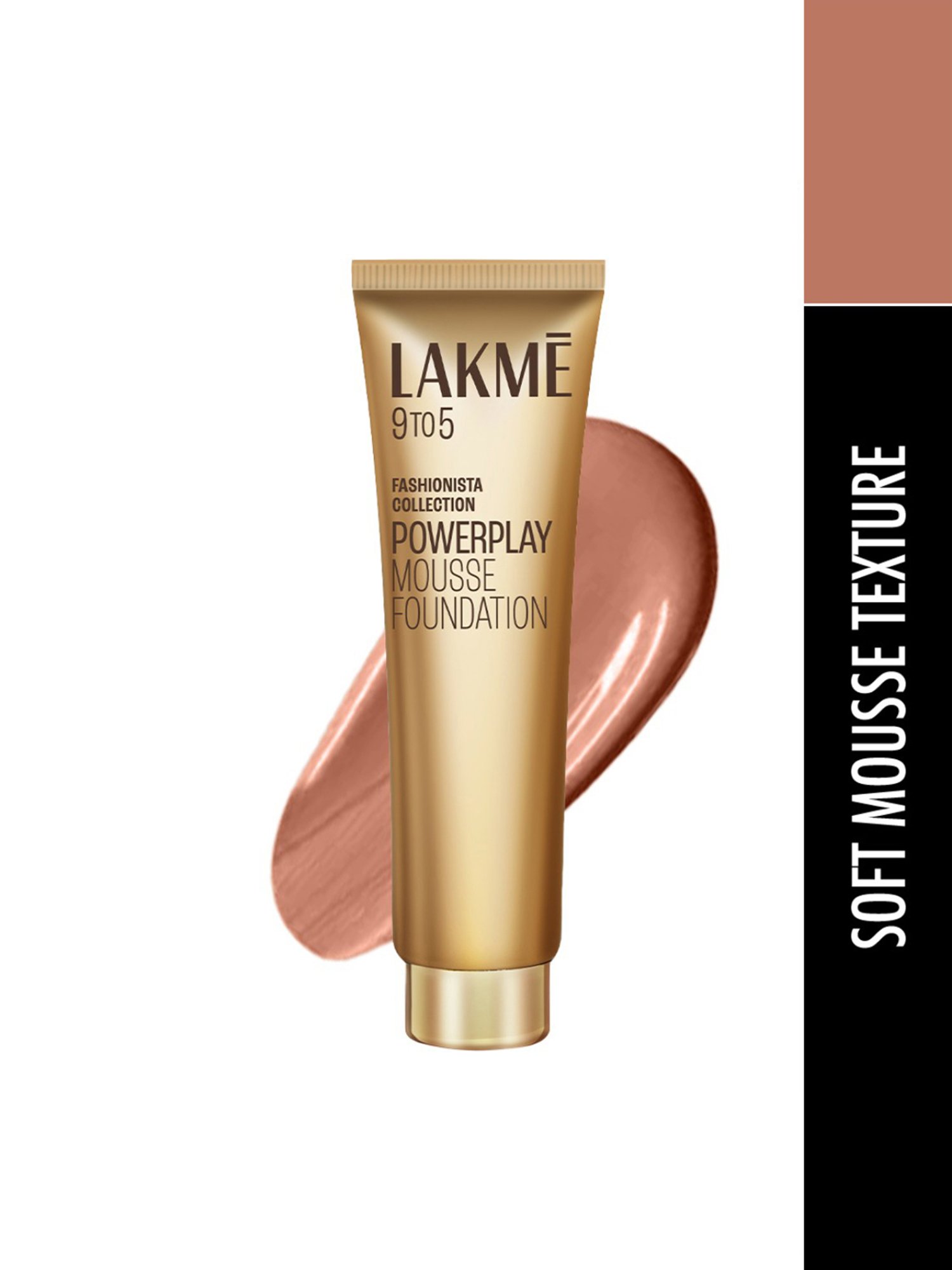 Lakme 9To5 Powerplay Mousse Foundation Rose Honey - 25 gm