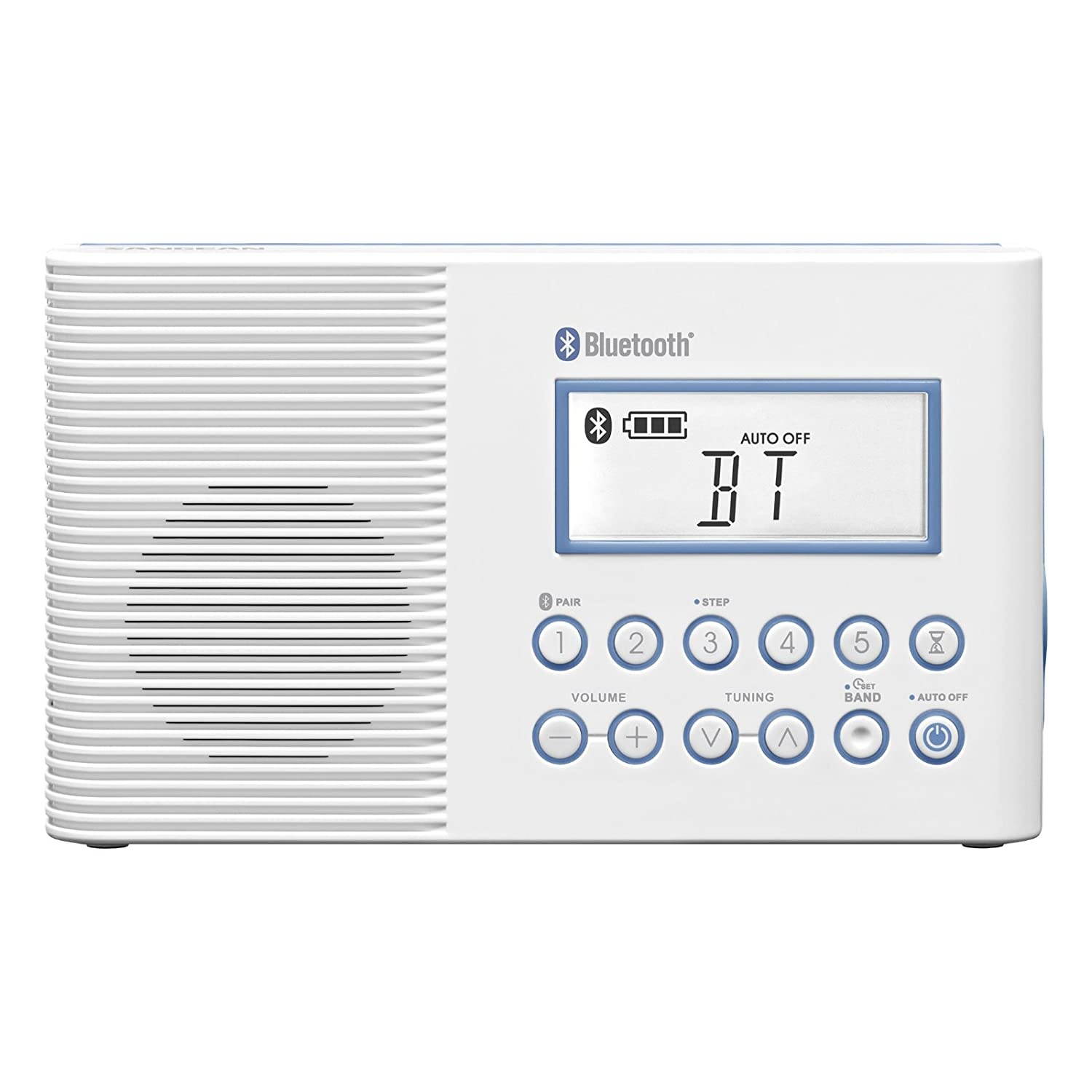 Sangean H202 Portable AM/FM/Weather Alert/ Bluetooth Digital Tuning Waterproof Shower Radio