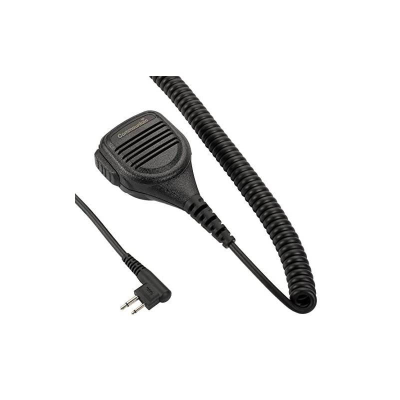Mic with Reinforced Cable for Motorola Radios BPR40 CP200D CP200 CP200XLS CP185 CLS1410 CLS1110 DTR410 PR400 RDU4100 RDU4160D RMU2040 RMU2080D RMU2080 CLS DTR RDU RMU,2 Pin Shoulder Microphone