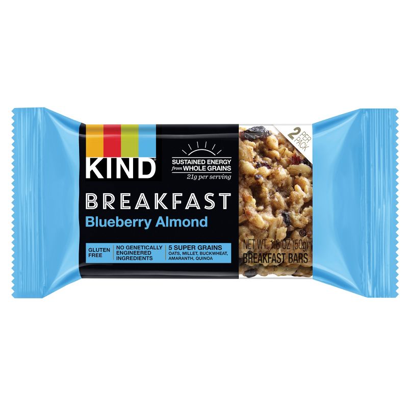 KIND Blueberry Almond Breakfast Bars - 4pk of 2 Bars