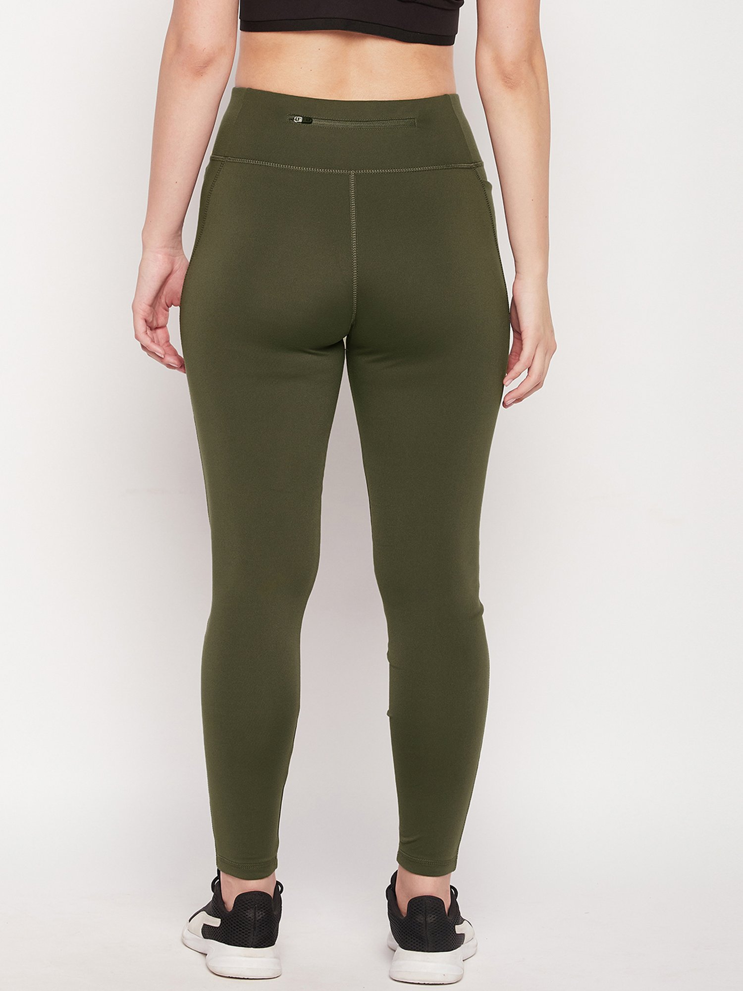 KENDALL + KYLIE Black Cotton Sports Tights