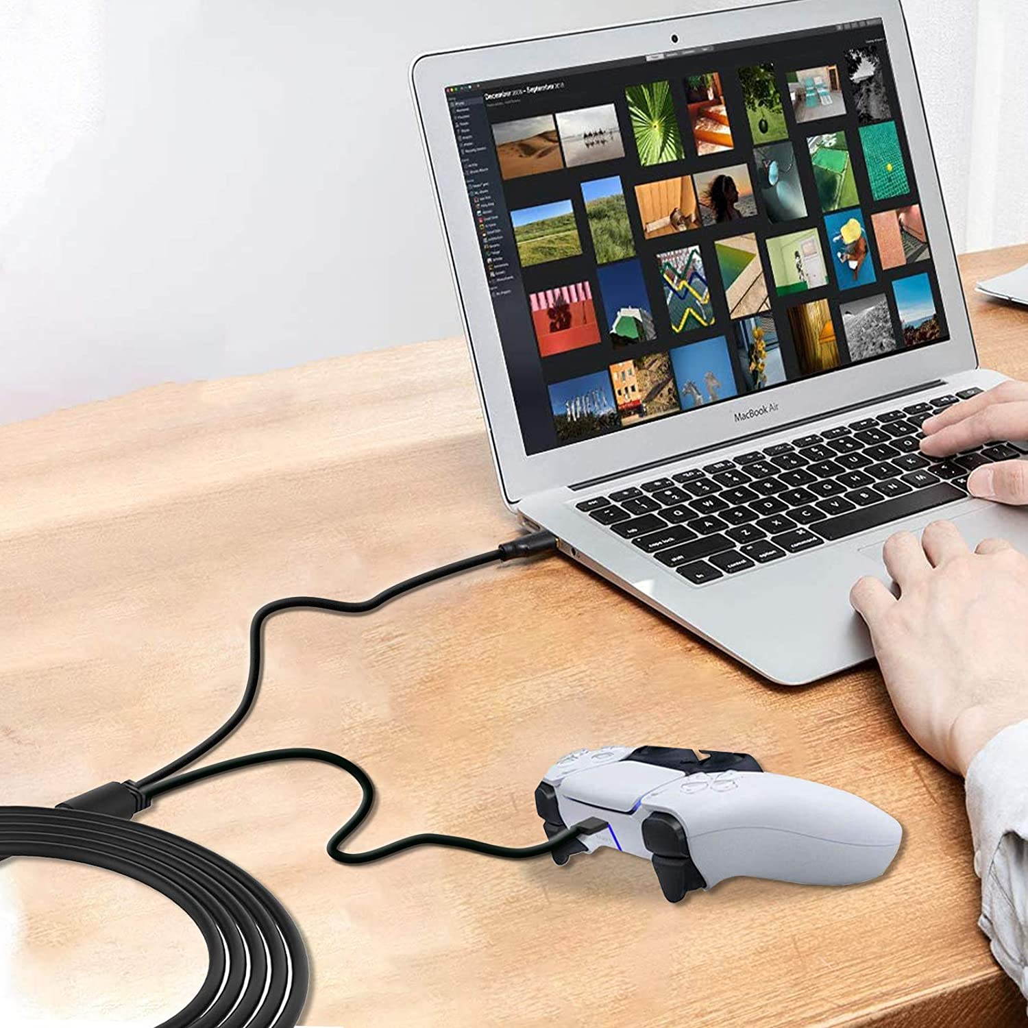 Charging Cable for PS5 DualSense Controller, 2 in 1 10ft Type C PS5 Controller Charger Cable Fast Charging Cable for Xbox Series X/S /Playstation 5/Nintendo Switch/Other USB Type-C Device