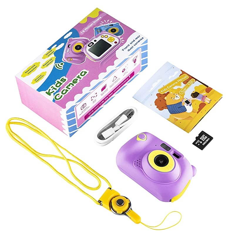 Memory Card Include] Kids Camera, Kids Digital Camera 12 Megapixel WiFi Kids Digital Camera for 2020 for Kids (Pink)
