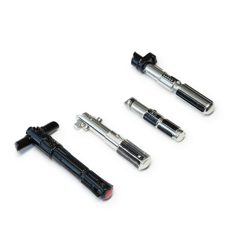 SalesOne LLC Star Wars 3D Lightsaber Pin Set | Exclusive Magnetic Star Wars Pins | Set of 4
