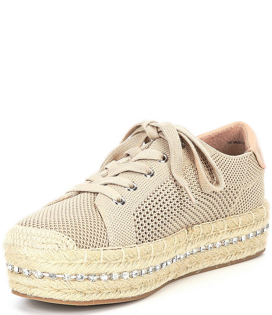 Chelsea & Violet Vltna Lace-Up Flatform Espadrille Sneakers