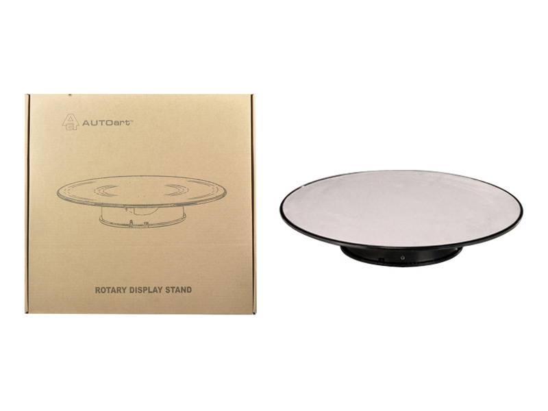 Mini Turntable Rotating Display Stand 4.75" with Black Base for 1/64 Scale Model Cars