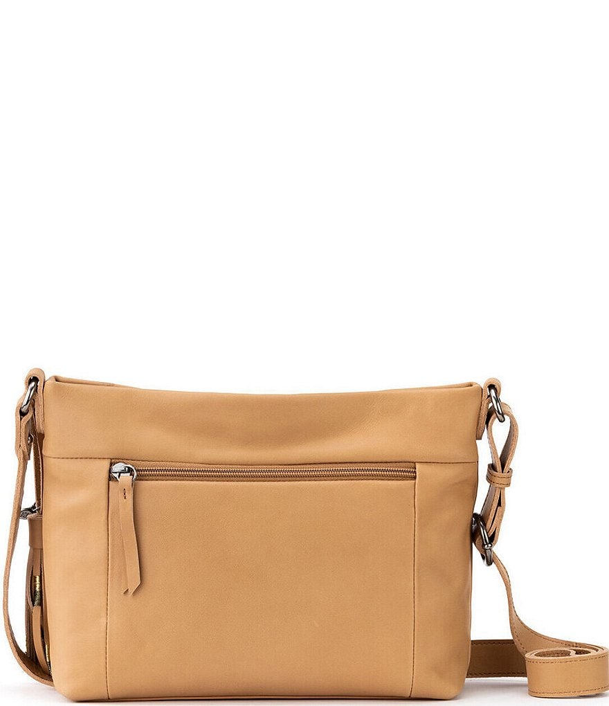 The Sak Melrose Top Zip Embossed Leather Crossbody Bag