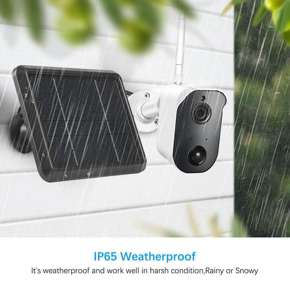 TMEZON Solar Panel Powered Supply for Wireless Outdoor Rechargeable Battery Powered IP Security Camera System MZ-RL02