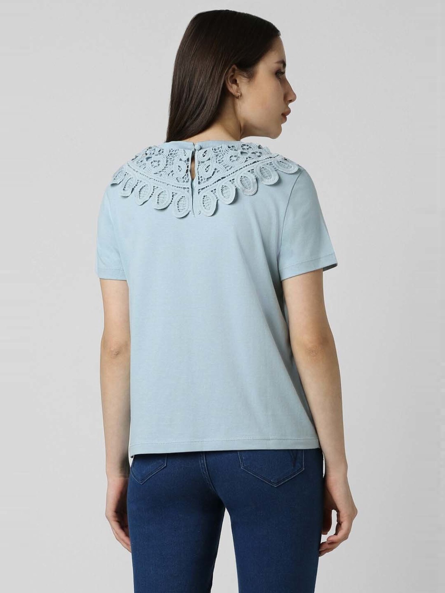 Van Heusen Blue Cotton Top