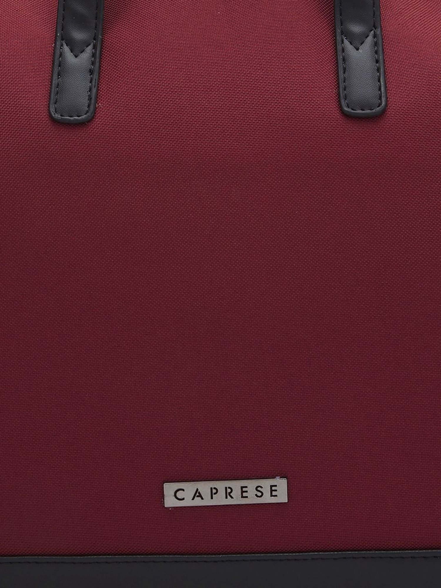 Caprese Rogue Red Solid Large Laptop Messenger Bag