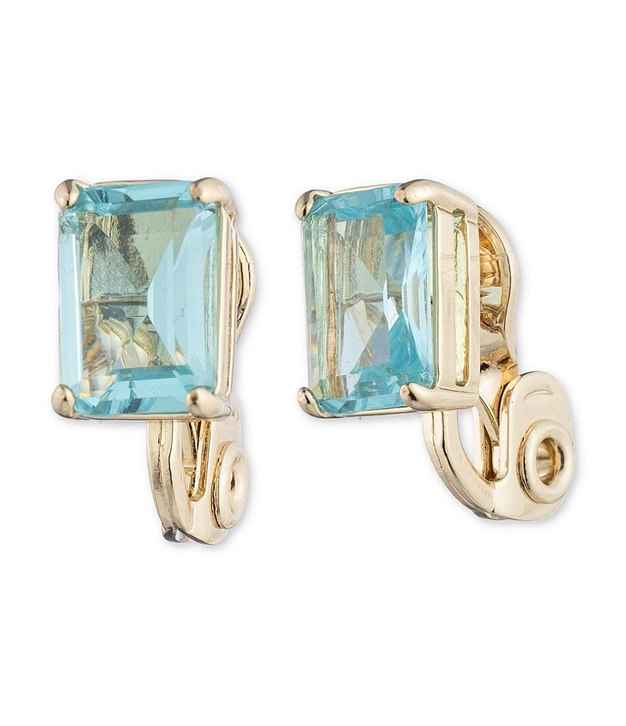 Lauren Ralph Lauren Stone Clip-On Button Earrings
