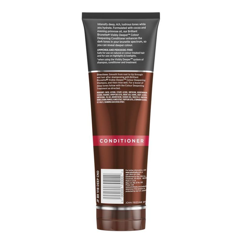 John Frieda Brilliant Brunette Visibly Deeper Conditioner - 8.3 fl oz