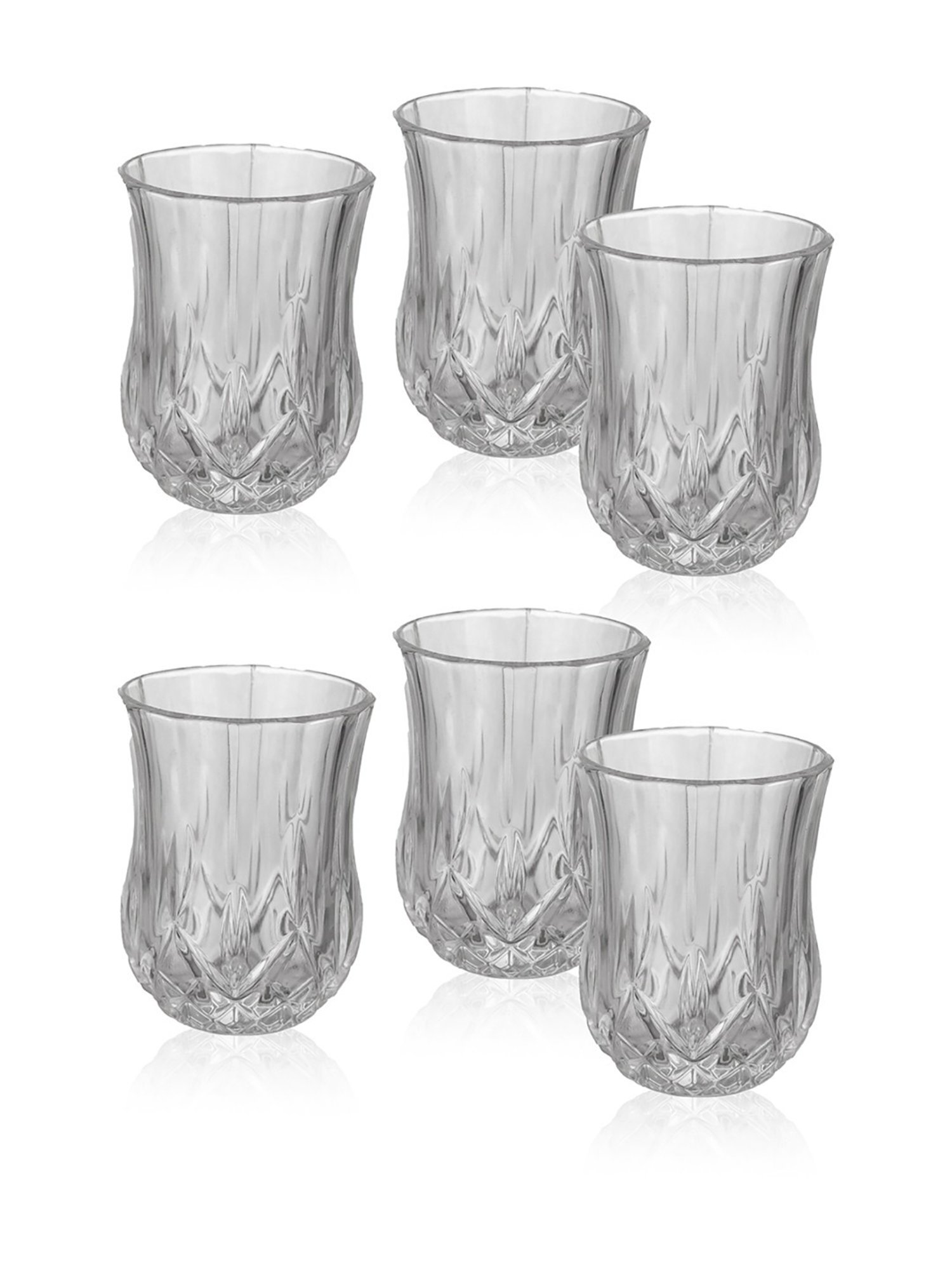 Trovea's Opera Liqueur Transparent Glass Shot Glass - Set of 6