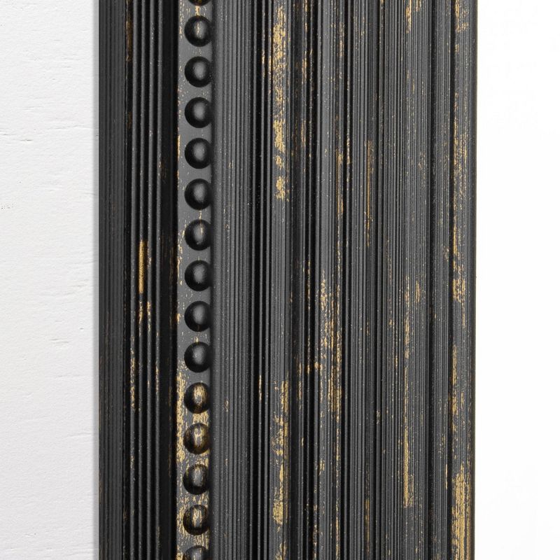 27.5" x 33.5" Beaded Wash Frame Mirror Black - Head West