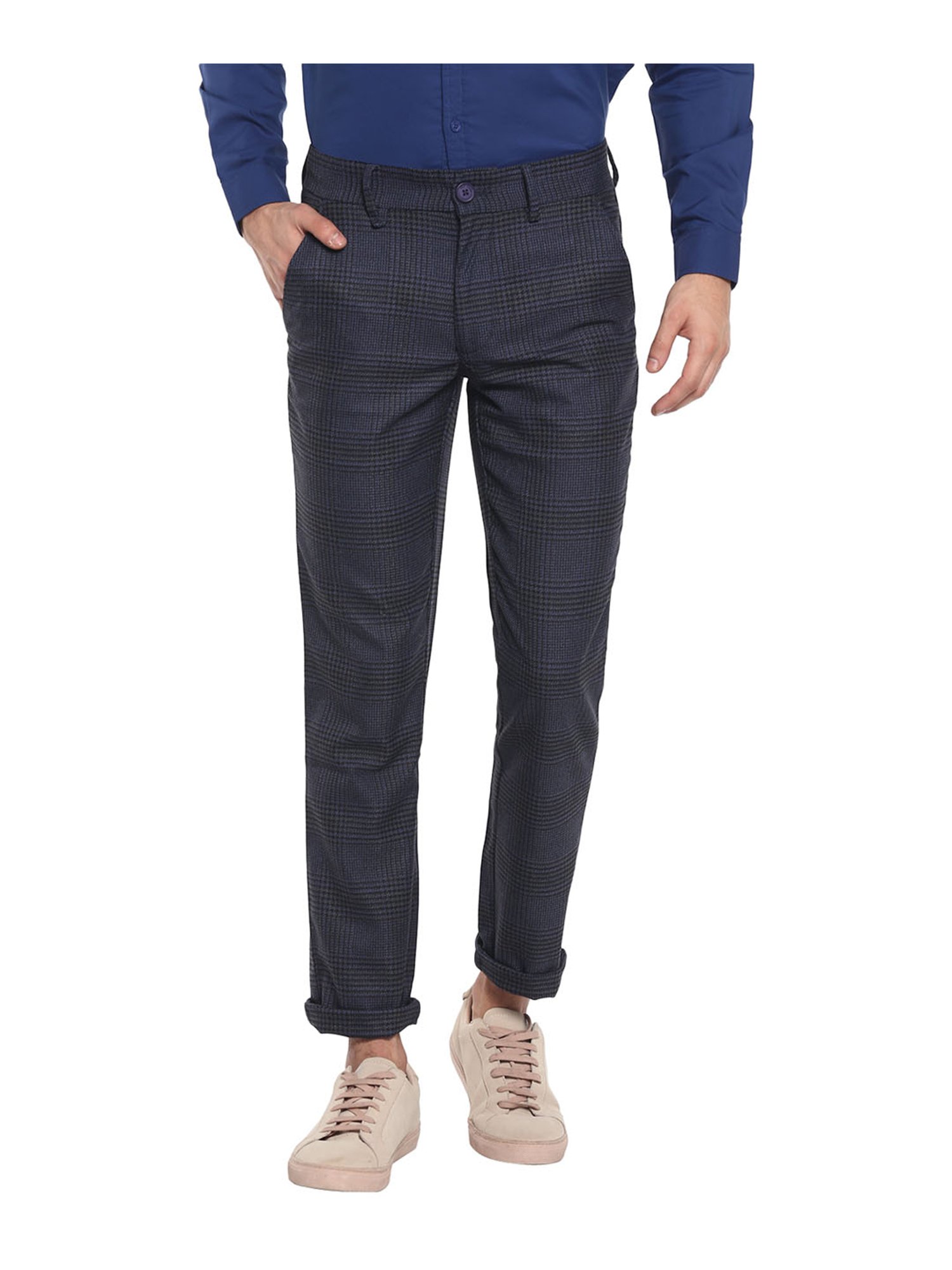 Red Chief Black Checks Trousers