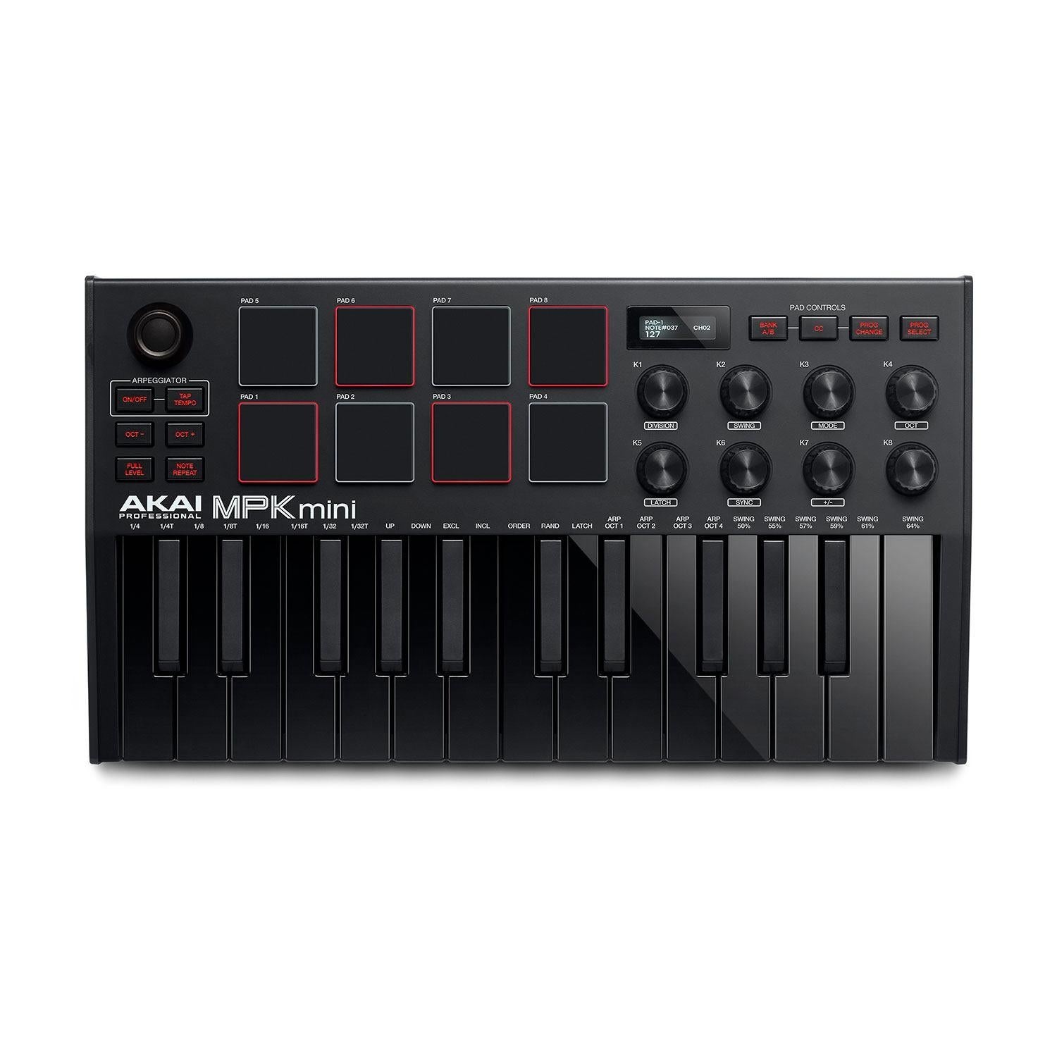 Akai MPK Mini MK3 25-Key Keyboard Controller (Black)
