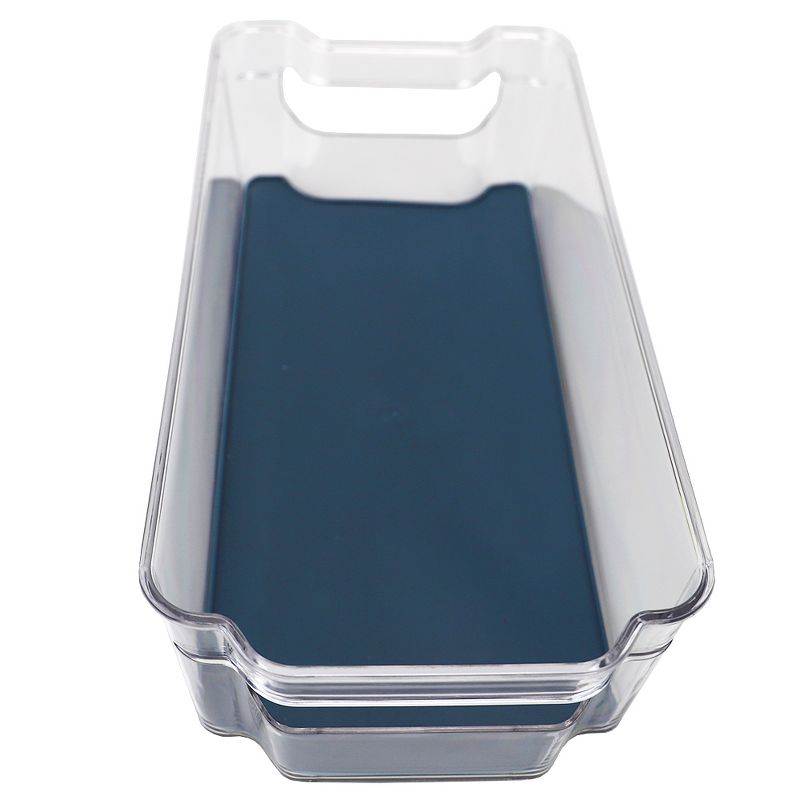 Michael Graves Design  12.5" x 6.25" Fridge Bin with Indigo Rubber Lining